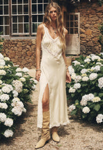 Load image into Gallery viewer, Vina Lace Slip Dress- Buttermilk