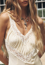 Load image into Gallery viewer, Vina Lace Slip Dress- Buttermilk