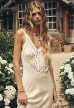 Load image into Gallery viewer, Vina Lace Slip Dress- Buttermilk