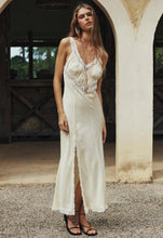 Load image into Gallery viewer, Vina Lace Slip Dress- Buttermilk