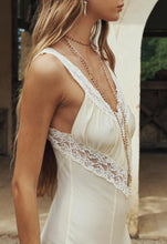 Load image into Gallery viewer, Vina Lace Slip Dress- Buttermilk