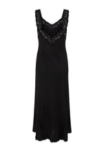 Load image into Gallery viewer, Vina Lace Slip Dress- Midnight