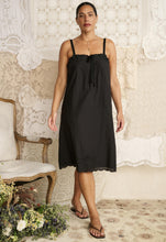 Load image into Gallery viewer, Vintage Petticoat Midi Dress- Onyx