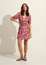 Load image into Gallery viewer, Pamela Mini Dress- Clover Print