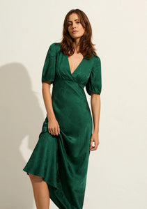 Pamela Midi Dress- Emerald Green