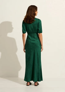 Pamela Midi Dress- Emerald Green