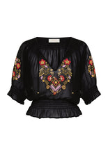 Load image into Gallery viewer, Coralie Blouse- Black