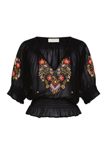 Coralie Blouse- Black