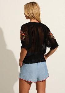 Coralie Blouse- Black