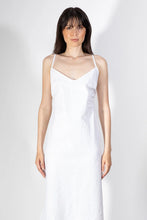 Load image into Gallery viewer, White Linen Maxi Dress