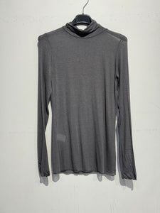 Turtleneck Cashmere Top - Grey