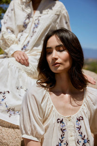 Adeline Blouse- Ivory