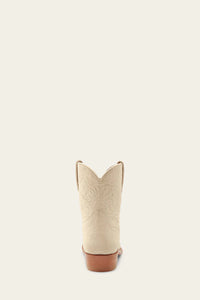 Billy Short Bootie- Ivory Embossed Floral