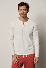 Load image into Gallery viewer, Brad Champion Jersey Cotton Henley in Salt