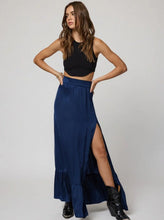 Load image into Gallery viewer, What If Maxi Skirt- Navy Peony