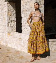 Load image into Gallery viewer, Charlene Ankle Skirt- Evora Print