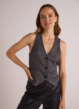 Load image into Gallery viewer, Cinch Back Vest- Glencheck Plaid