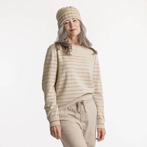 Organic Cotton Chunky Beanie- Cream