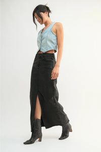 Stretch Classic Midi Skirt