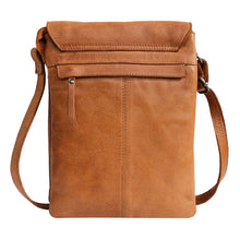 Load image into Gallery viewer, Peck Handcrafted Leather Crossbody- Cognac