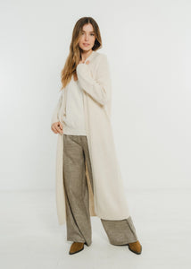 Open Long Cardigan- Beige