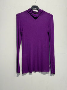 Turtleneck Cashmere Top - Violet