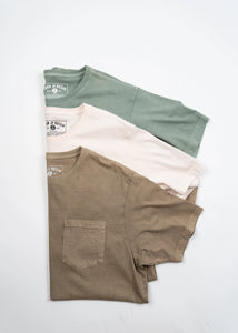 Faded Pocket Tee- Green