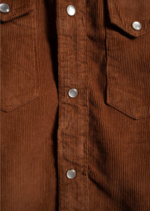 Corduroy Ojai Shirt- Rust