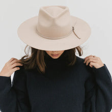 Load image into Gallery viewer, Emery Teardrop Fedora Cream Hat