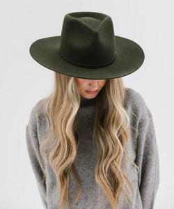 Rowan Fedora- Dark Green