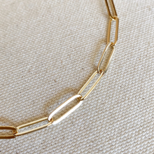 Load image into Gallery viewer, 18k Gold Filled Classic Paperclip Chain Anklet