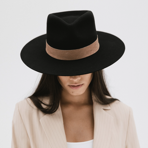 Miller Fedora Black-Brown Hat