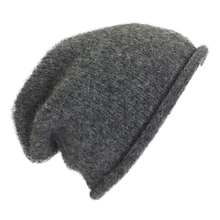 Load image into Gallery viewer, Charcoal Essential Knit Alpaca Beanie