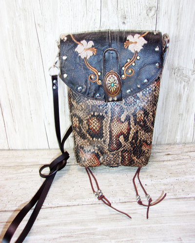 Cowboy Boot Crossbody Hipster Purse