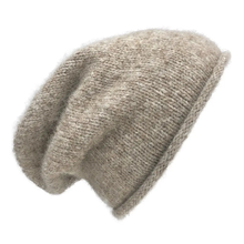 Load image into Gallery viewer, Beige Essential Knit Alpaca Beanie