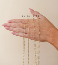 Load image into Gallery viewer, 10k Gold Paperclip Chain Necklace