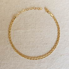 Load image into Gallery viewer, 18k Gold Filled Detailed Mariner Anklet