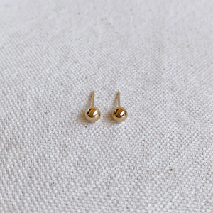 14k Gold Filled 4.0mm Ball Stud Earrings