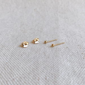 14k Gold Filled 2.0mm Ball Stud Earrings