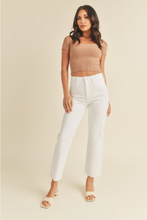 Load image into Gallery viewer, High Rise Optic White Jeans Classic Straight