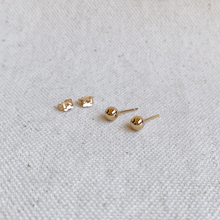 Load image into Gallery viewer, 14k Gold Filled 5.0mm Ball Stud Earrings