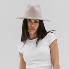 Load image into Gallery viewer, Wes Fedora Ivory Hat