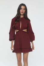 Load image into Gallery viewer, Hearth Mini Dress- Vamp