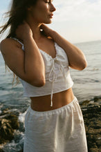 Load image into Gallery viewer, White Linen Tank Top