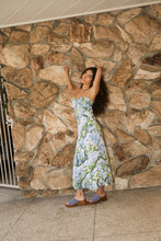 Load image into Gallery viewer, Blue Gingham Monaco Silk Dress
