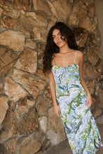 Load image into Gallery viewer, Blue Gingham Monaco Silk Dress