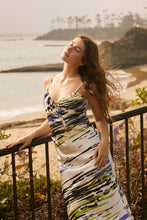 Load image into Gallery viewer, Zebra Monaco Silk Dress