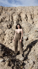 Load image into Gallery viewer, Venice Viscose Olive Jumpsuit