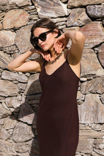 Load image into Gallery viewer, Mocha Linen Maxi Dress