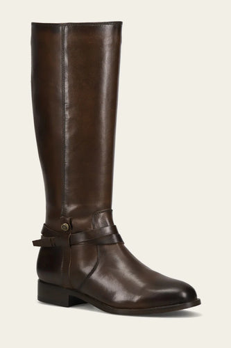 Melissa Belted Tall Boot- Chocolate